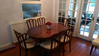 Stag Meredew Extending 6-8 Seater Oval Dining Table NO chairs UK
