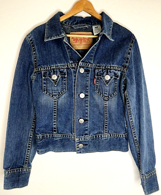 LEVI'S® VINTAGE DENIM JACKETS TYPEⅠ/TYP… Levis Type 1 Iconic Denim Jacket Blue Jean Vintage Women's S (fits