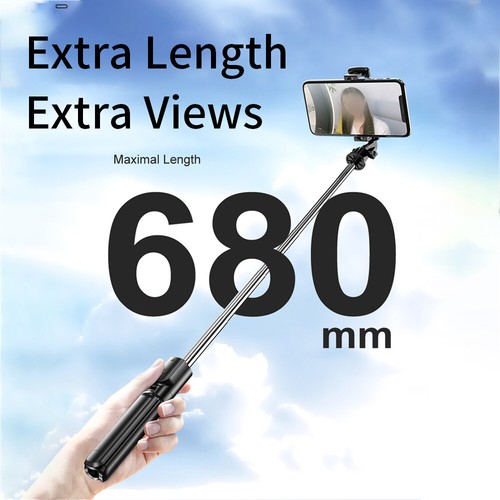 Selfie Stick Tripod 26-inch Bluetooth remote portable for iPhone and Android - Picture 6 of 12