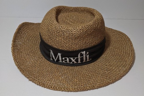 Vintage Maxfli Straw Golf Hat Made In 