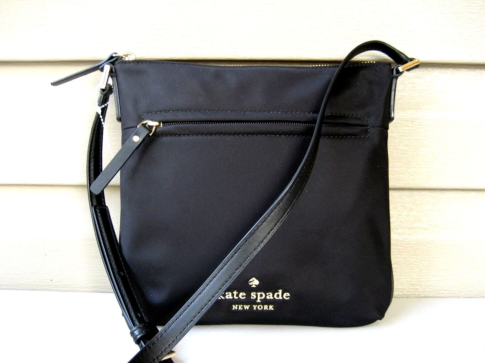 Kate spade black Nylon crossbody Purse MINT Gem