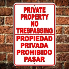 Spanish Aviso Warning 24 Hour Video Surveillance Security Keep Out Metal Sign