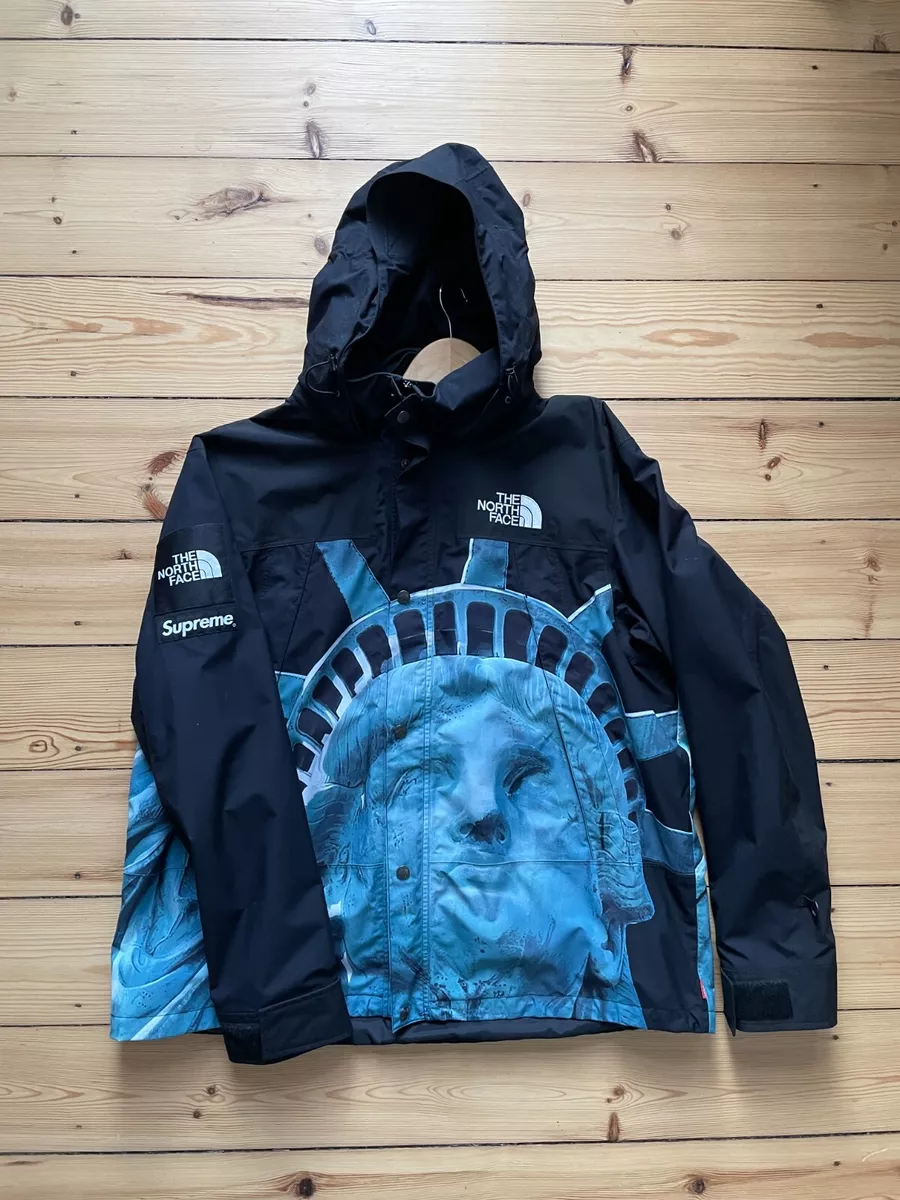 Supreme TNF North Face Mountain Jacket Statue of Liberty FW19 Black XL