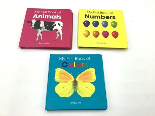 My First Book Of Animals, Numbers & Colors Set Of 3 Books By Emma Hill - Imagen 2 de 3