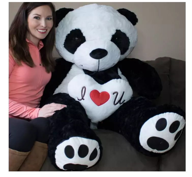 Oso De Peluche Panda 5 Pies Gigante Juguete Para Mujer Niños Niña 3 4 5 6 7  Años