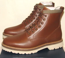 Cole Haan American Classics Plain Toe Boot Mens Size 8 Brown Waterproof Shoe NEW