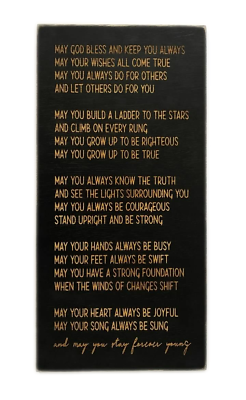 Bob Dylan Forever Young Engraved Plaque Sign Song Lyrics Wood Graduation Gift Ebay