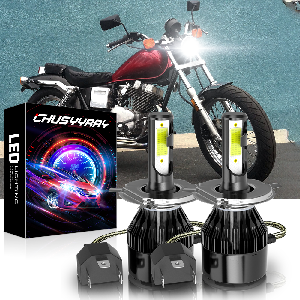 For Honda CMX250C Rebel 250 01-09 2012-2016 H4 9003 LED Headlight