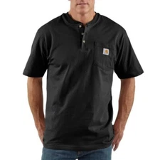 Men's Carhartt K84 Short Sleeve Workwear Henley T-Shirt