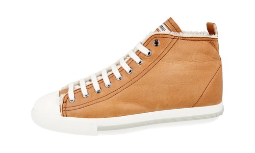 MIU MIU HIGH-TOP SNEAKERS SHOES by PRADA 5T424B FUR US 10.5 EU 40,5 41 UK 7.5 - Picture 3 of 11