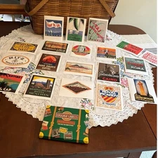 Retro Luggage Labels Travel Stickers Of Famous Grand Hotels From Around World