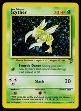 Carte Pokemon Set Base 2 Scyther 17/130 Holo Rare