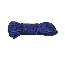 Blue Jute Rope - 4mm 20m 1/6 Inch x 65 Feet Hemp Rope for Crafts, Gardening...