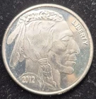 1 Troy oz Indian Buffalo .999 Fine Silver Round 2012 SilverTowne Mint (#367)
