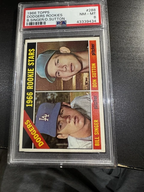1966 Topps Don Sutton Rookie PSA 8 Hall Of Famer High Grade #288 RC