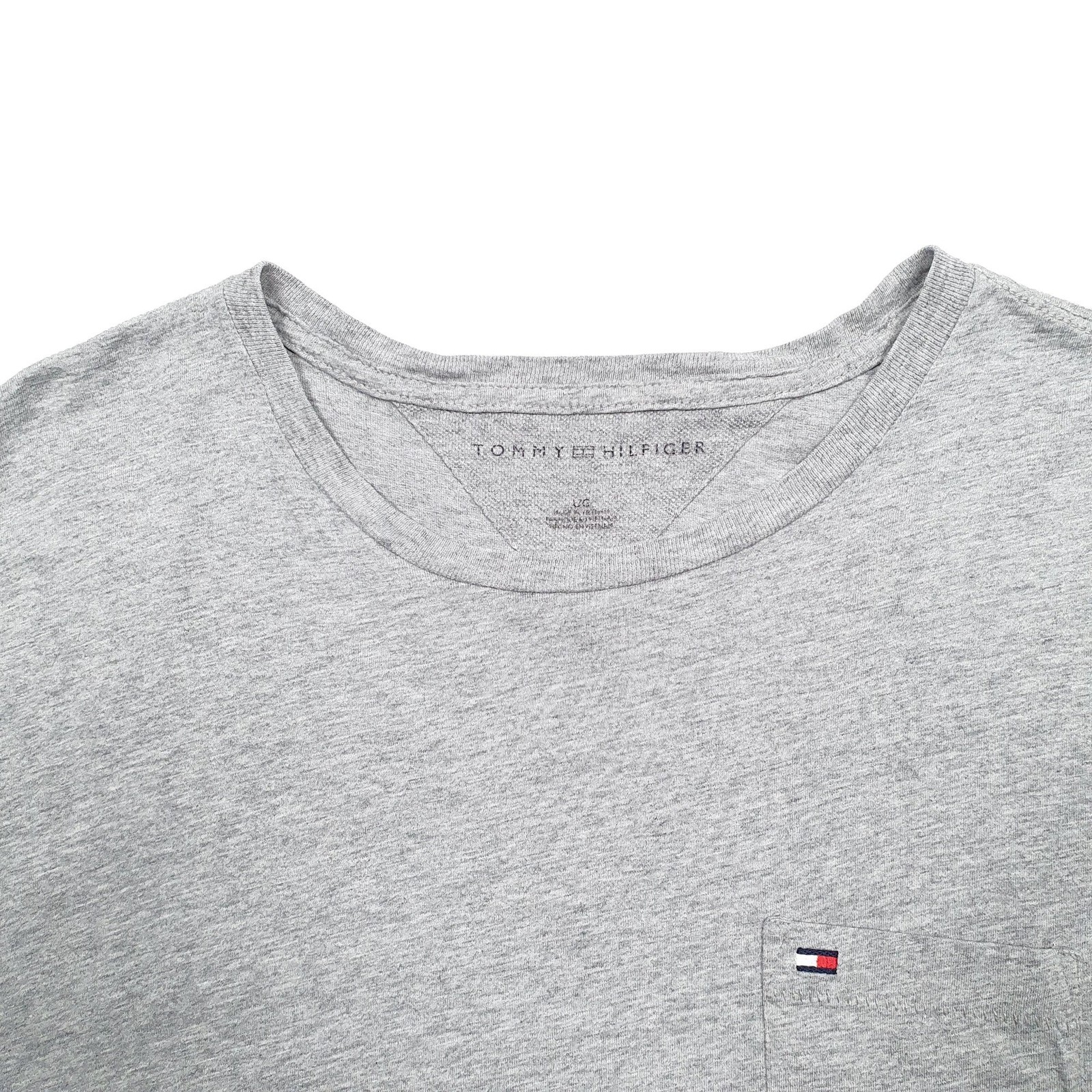 TOMMY HILFIGER Grey T Shirt Tee Short Sleeve Cotton Mens L image 3