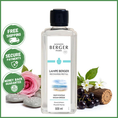 FRESH AIR OCEAN BREEZE LAMPE BERGER FRAGRANCE Refill Home Oil Diffuser 500ml