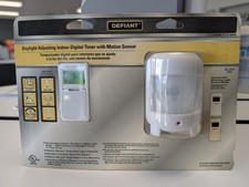DEFIANT Daylight Adjusting Indoor Digital Timer Motion Sensor 1000015589  NEW 