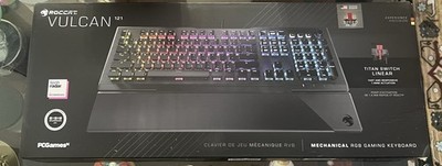 ROCCAT Vulcan 121 Linear Mechanical Gaming, Titan Switch, RGB, Palm Rest  Black