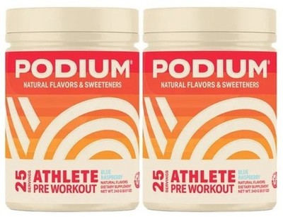 2 - Podium Athlete Pre-Workout Dietary Supplement Raspberry Powder 243G 8.57 oz
