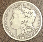1898-S Morgan Silver Dollar VF