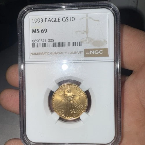U.S. Mint American Eagle 1993 1/4 oz Gold Coin NGC MS 69 #8690541-005