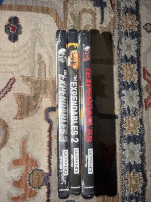 The Expendables 1 2 3 Movies Collection 4k Ultra HD + Blu-ray NEW Sealed