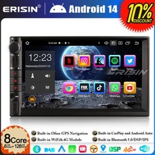 128GB Android 14 8-Core Autoradio DAB+ Universal 2 DIN Navi CarPlay WiFi BT 5.0