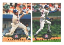 1995 Stadium Club Virtual Reality - CHICAGO CUBS Team Set