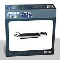 Auspuff Endtopf für VW Golf III + Cabriolet Golf IV Cabriolet
