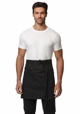 Waist Apron for Men Server Bistro Half 4251BY 1 Pack Black