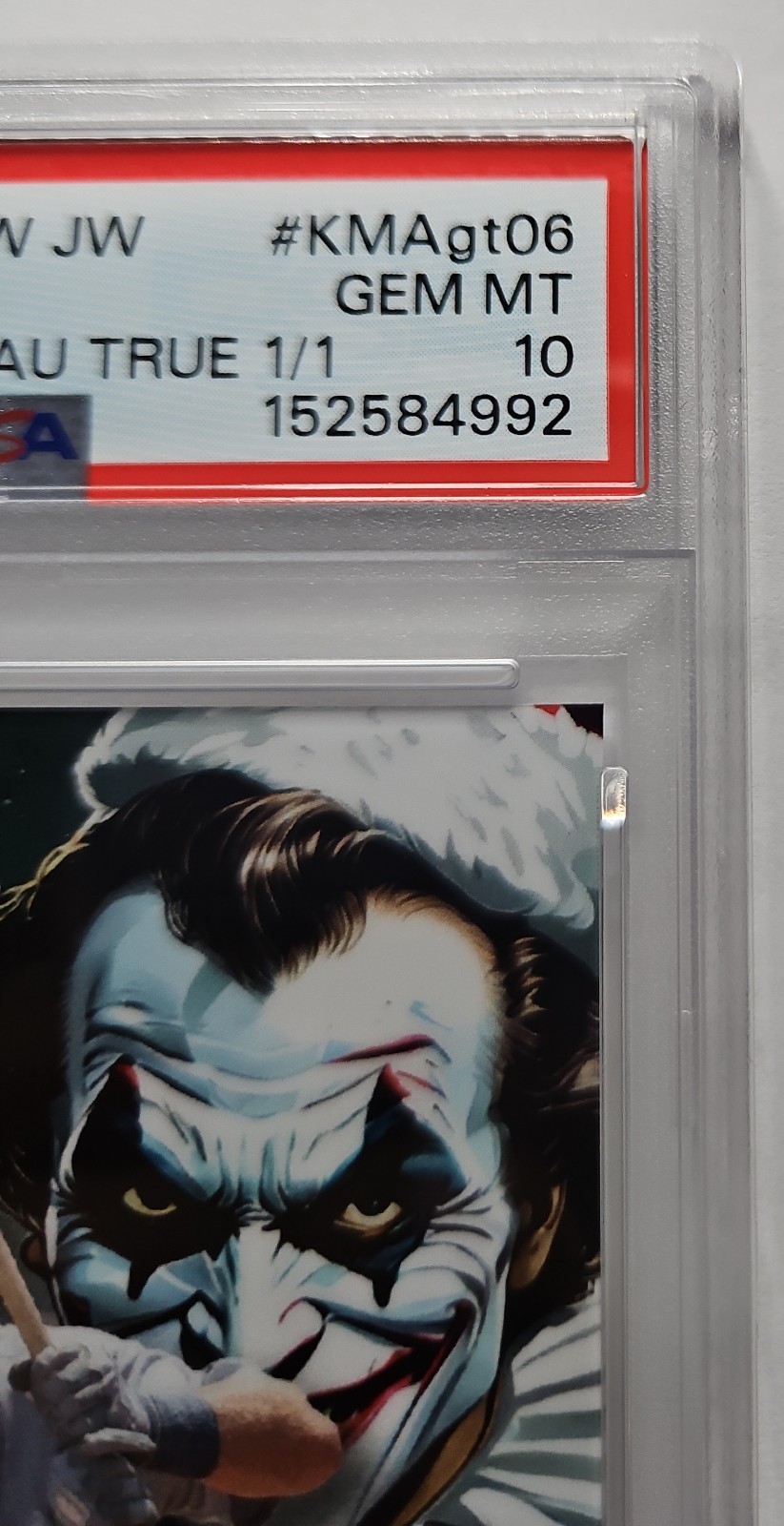2025 WILD CARD RC FULL FACE JOKER TRUE 1/1 AUTO KEVIN MCGONIGLE TIGERS 🔥 PSA 10 view 2