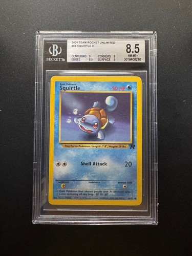 Squirtle (Unlimited) graded BGS 8.5 for sale on eBay