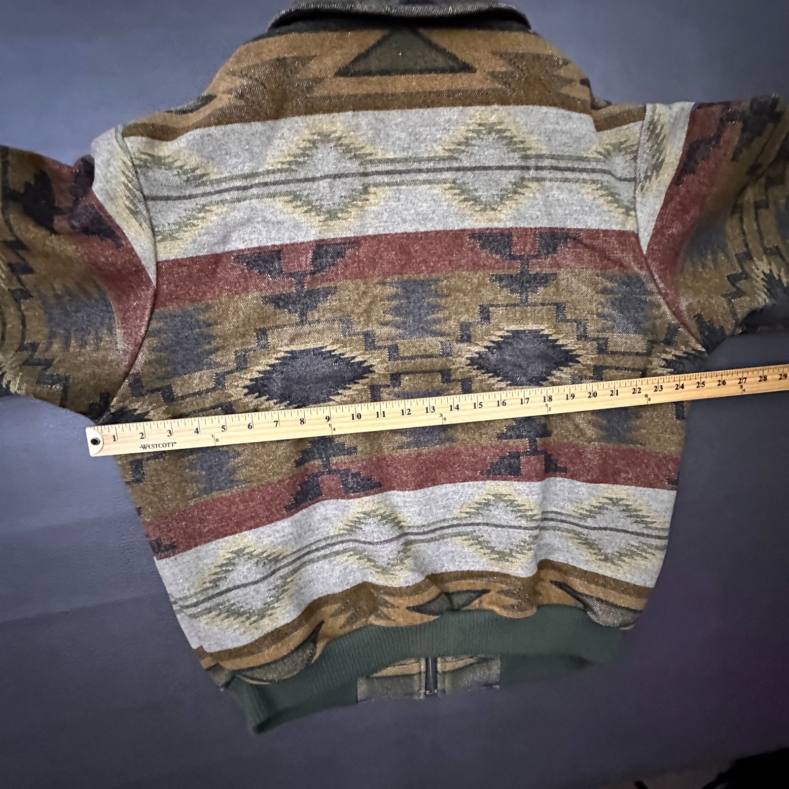 Pendleton Jacket Large Vintage Pendleton Jacket Mens Large Multicolor Aztec Navajo USA Bomber ...