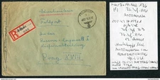 1942 Reg. Feldpost 15911 cover, Feldpostamt 176 Romania - Reserve Lazarett Praha