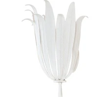 Capital 649511XW Eden Wall Sconce, 1-Light 60 Watts, Textured White