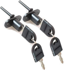 2 Pcs Drawer Lock Cabinet Locks with Keys, Zinc Alloy Desk Locks File Cabinet Lo