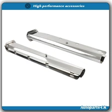 New Chrome Straight Spring Loaded Mud Flap Hanger 2.5" Bolt Spacing,30" Length