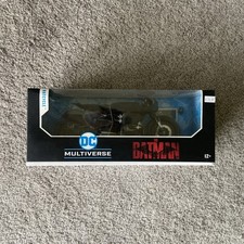 McFarlane DC Multiverse The Batman Movie Batcycle Vehicle New Read Description