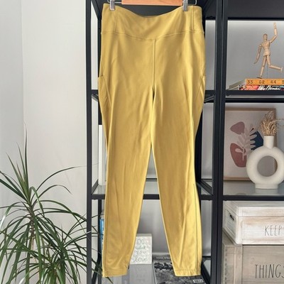 Lululemon Flurry Up Grape Leaf Yellow Super High Rise Tight 28  Women s Size 12
