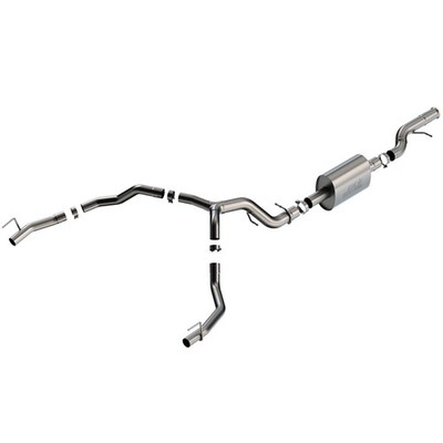 Borla 140890 S-Type Stainless Cat Back Exhaust for 2021-25 Cadillac Escalade 6.2