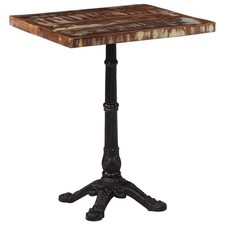 Bois de Manguier Brut Table de Bistro 60x60x77 cm Salle à Manger Dîner vidaXL