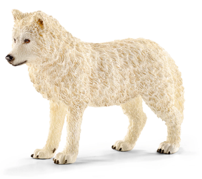#ad Wild Life 17014 Arctic Wolf Toy Figure Schleich 18237 $12.90