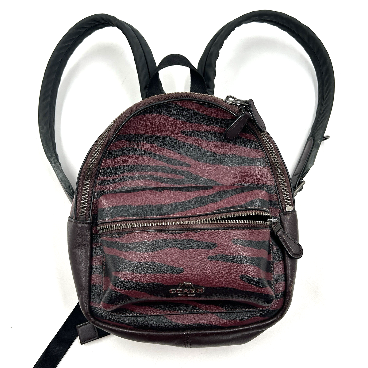 COACH Mini Backpack with Tiger Print Coach Court Backpack Tiger Print Set New | Mercari main image 4