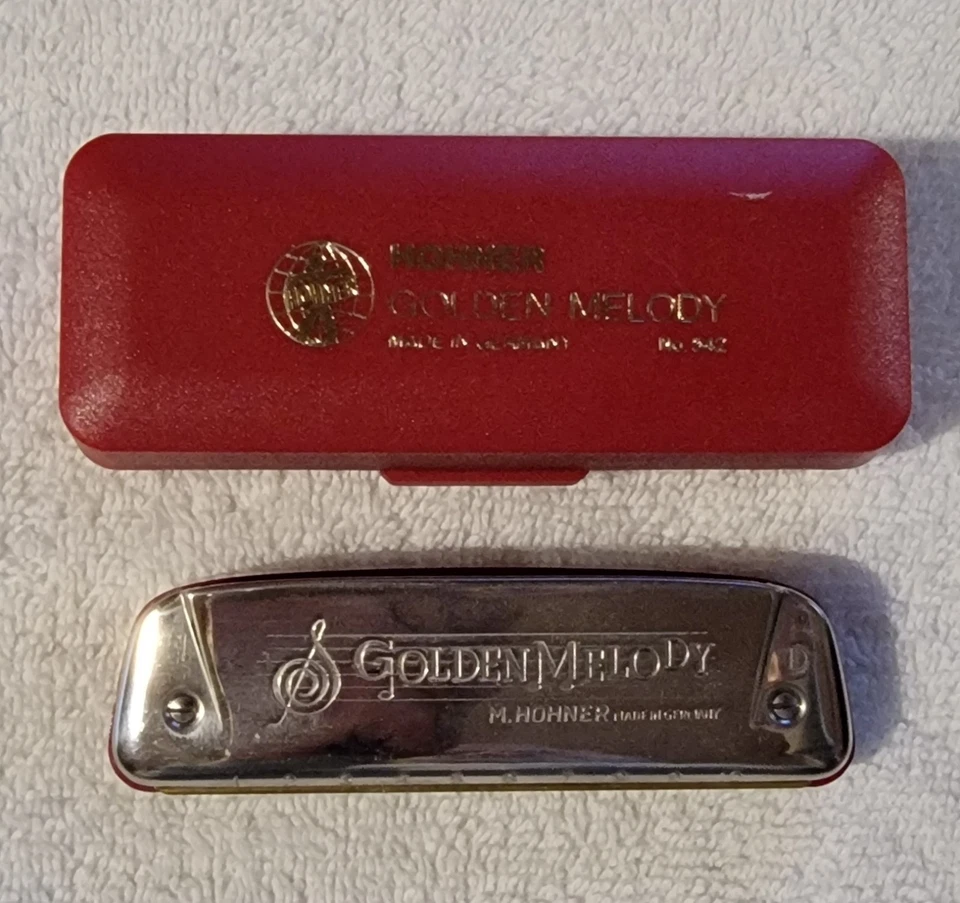 Instrumentos musicales Hohner Golden Melody No.542 llave armónica de D 10 agujeros Foto 2 de 4
