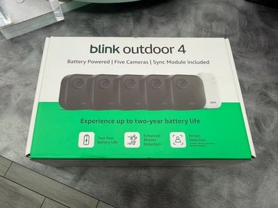 BRAND NEW BLINK Outdoor 4 (4th Gen) 5-Camera Security System w/ Sync Module Core