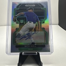 2022 Panini Prizm Draft Picks #PDP203 Nick Hull Auto Refractor Chicago Cubs