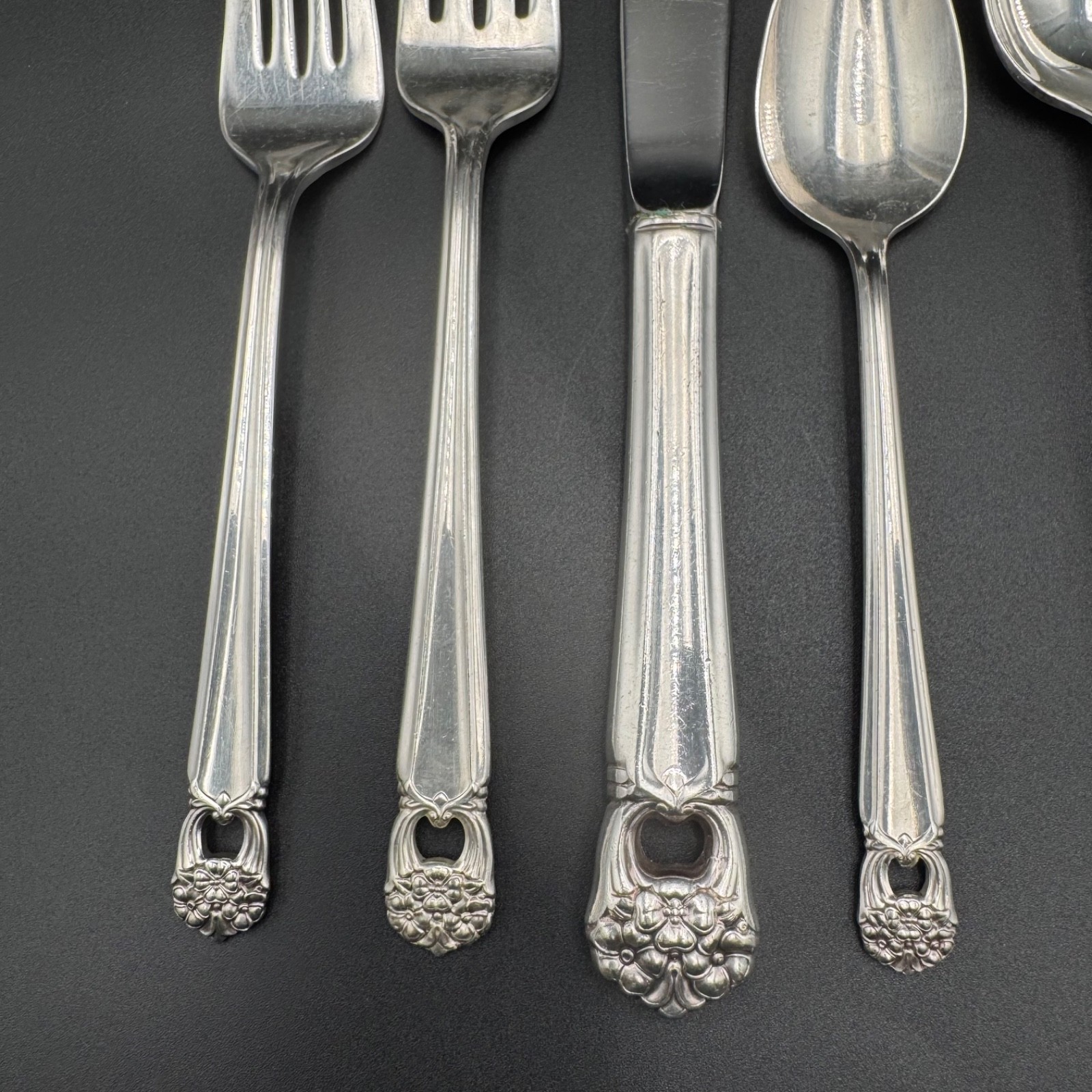 1847 Rogers Bros Silver Plate Eternally Yours 2 Place Settings 10 pcs VTG