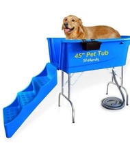 SHELANDY 45" Pet Grooming Bathtub Dog Wash Station  Heavy Duty Bathing Tub