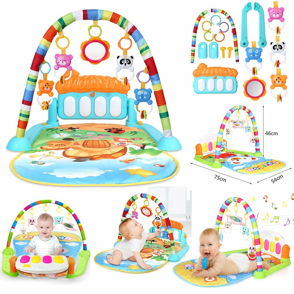 mothercare baby safari lights and sounds playmat